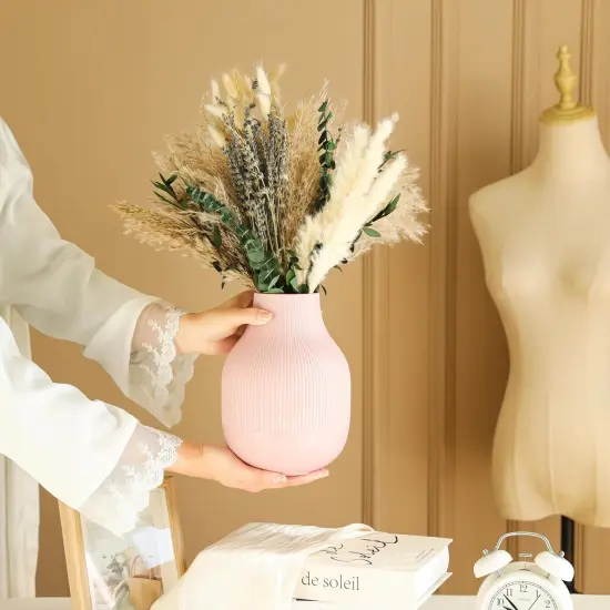 Dried Pampas Grass Decor, Natural Dried Flower Bouquet Rustic Boho Decor for Home Decor Indoor, Bedroom, Wedding, or Gift {3}