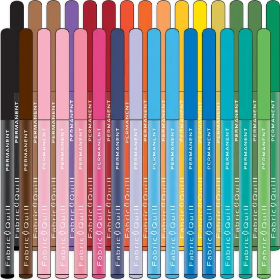 We R Fabric Quill Permanent Pens 30/Pkg-Assorted Colors {6}
