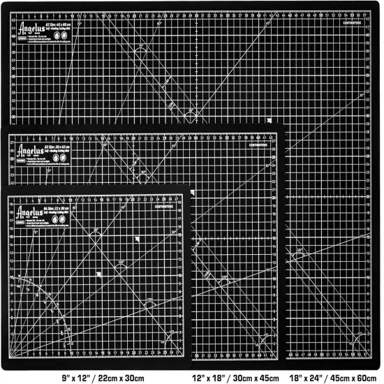 Self-Healing Cutting Mat, Double Sided, Non-Slip, Durable, Scratch-Resistant Rotary Cutting Board for Leather, Craft, Fabric, Quilting, Sewing, Scrapbooking Projects (12" x 18") {3}