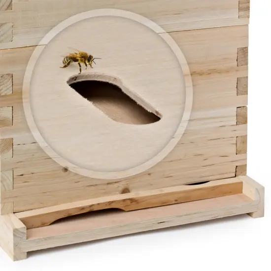 Honey Keeper Beehive 20 Frame Complete Box Kit (10 Deep and 10 Medium) with Metal Roof for Langstroth Beekeeping {5}