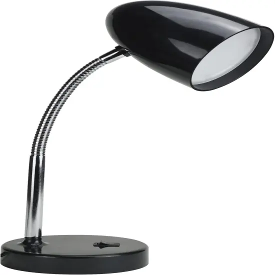 LED Desk Lamp, Flexible Gooseneck with Table lamp, 3.5W 240LM 4000K Cool White Study Lamps for Bedroom and Office, Eye Protection, ETL Listed,Black {1}