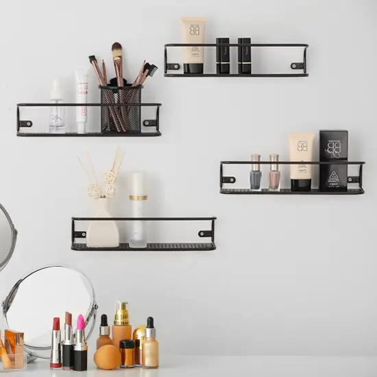 4pcs Large Brown Tiered Spice Rack &ndash; Step Shelf Organizer for Kitchen Cabinet, Countertop & Pantry Storage {1}