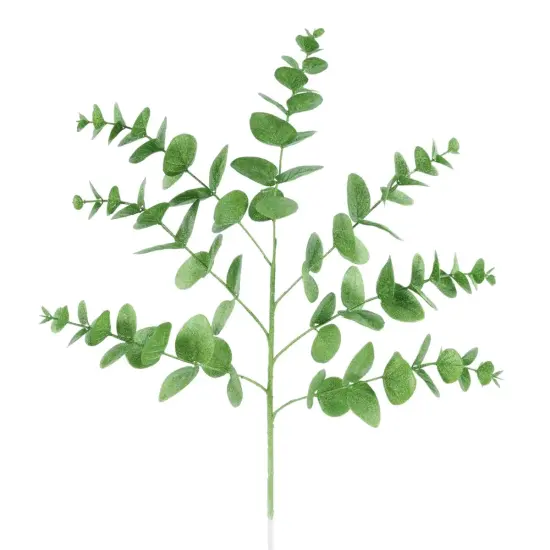 24" Glitter Eucalyptus Spray: Lime Green {1}