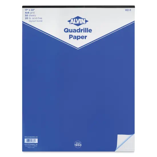 Alvin Quadrille Paper Pad - 17" x 22", 50 Sheets {1}