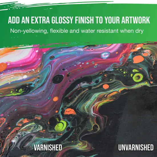 32 oz High Gloss Varnish for Acrylic Paintings - Clear Protective Finish with UV Protection {4}