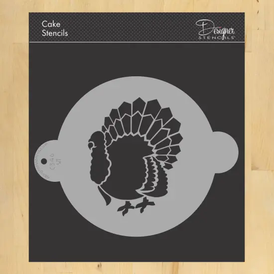 Thanksgiving Turkey Cake Stencil | C346 by Designer Stencils | Cake Decorating Tools | {1}