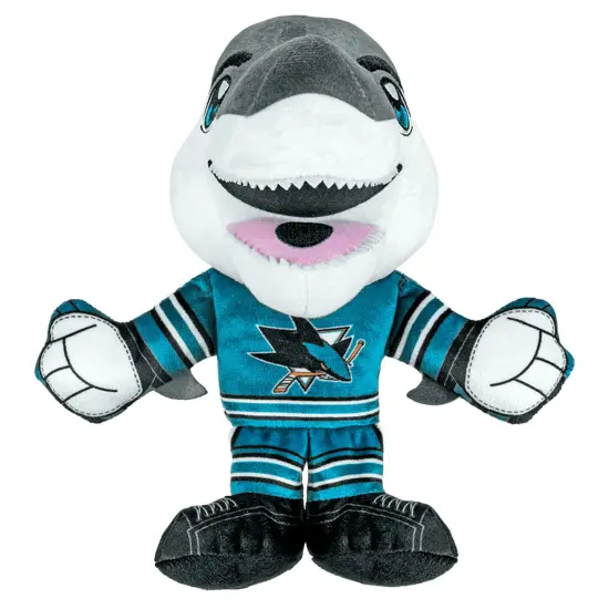Bleacher Creatures San Jose Sharks SJ Sharkie 8" Kuricha Mascot Plush {1}