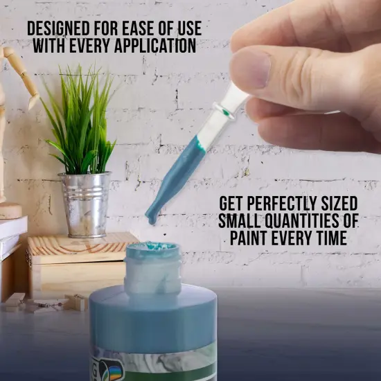 100-Pack - Plastic Pipette Eyedroppers for Liquid Transfer and Airbrush Paint {4}