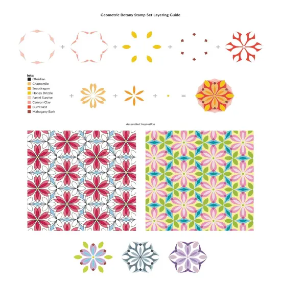 Geometric Botany Stamp Set {3}
