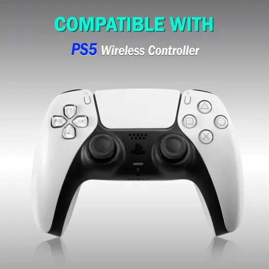 Controller Charger Compatible with PS5 &ndash; Dual Charging Station Dock with LED Indicator Light, Intended for PlayStation 5 Controller Accessories (White) {6}
