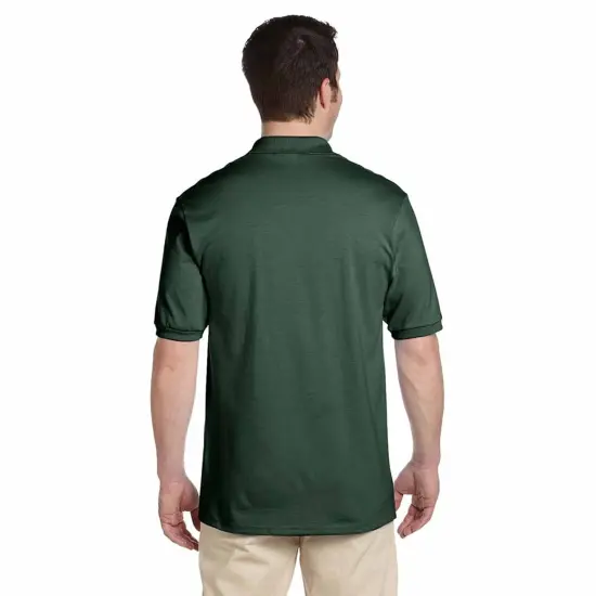 JERZEES&reg; Dri-Power Collared Half Sleeve Polo Maroon {7}