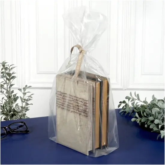 Plymor 8" x 4" x 20" (Pack of 100), 2 Mil Gusseted Plastic Bags {5}