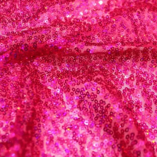1 Yard Flirt Stretch Mesh Sequin Fabric Lightweight 4-Way Stretch Embroidered Cluster Sequins 60" Width Royal/Royal {4}