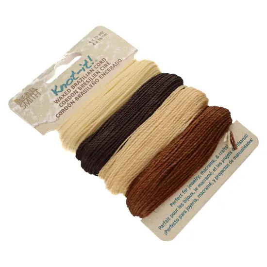 The Beadsmith Brazillian Waxed Cord Mix Java Vibes {5}