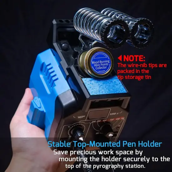 Wood Burning Kit 86-IN-1 with 51 Solid Points and 20 Wire Nibs Wood Burner with 2 Letter Number Stencils, 2 Unfinished Wood, 1 Pen Holder, Burning Tool {4}