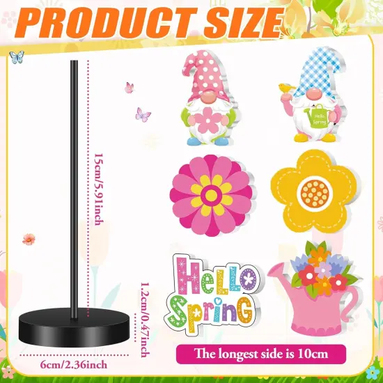 6 Pcs Spring Table Decor Spring Decoration for Table Centerpieces {2}