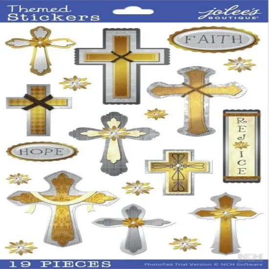 Jolee's Boutique Faith Hope And Rejoice Dimensional Stickers {1}