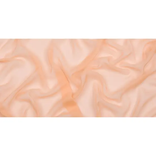 1 Yard Peach Premium Silk Chiffon Fabric Ideal for Elegant Fashion Projects 54 Inch Width {3}