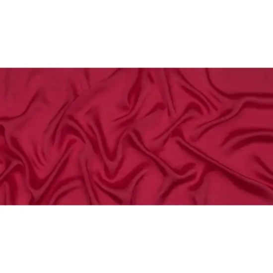 1 Yard Hot Pink Satin Faced Silk Chiffon Dress Fabric 55 Inch Width {3}
