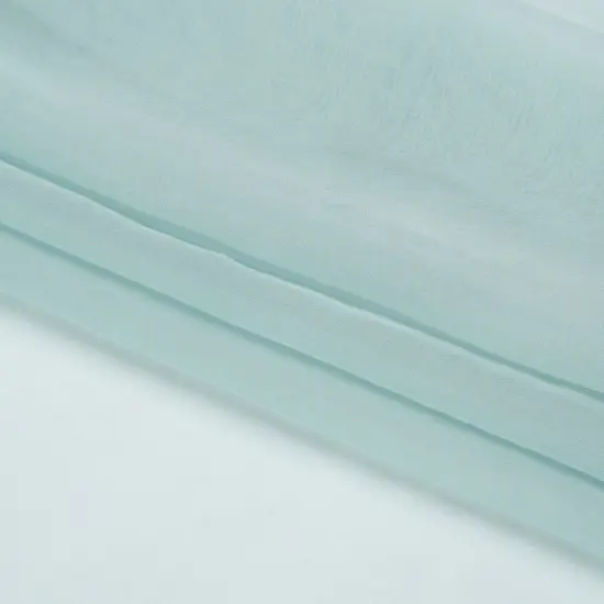 1 Yard Silk Voile Fabric 54" Wide Blue Gray Chiffon Like for Bridesmaid Dresses {4}