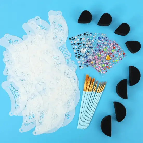 40 +22 Pcs Face Paint Stencils(translucent) {2}