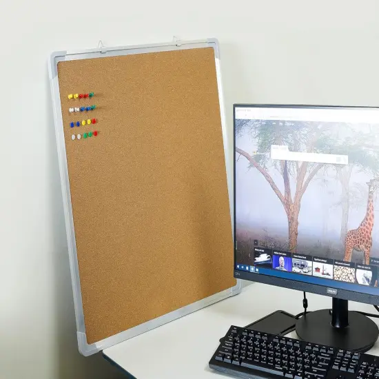 Cork Board Set - Bulletin Corkboard 24 x 24 inch(Cork 24x24") {3}