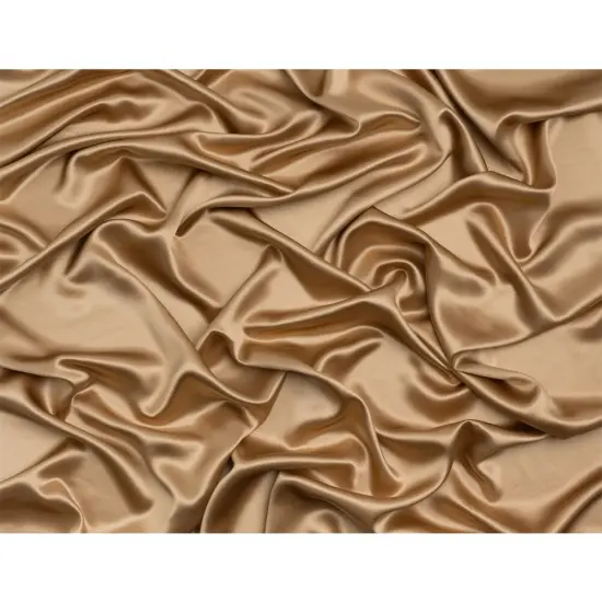 1 Yard Toasted Silk Crepe Back Satin Soft Smooth Elegant Sewing Fabric for Cocktail Dresses 44 inch Width {3}