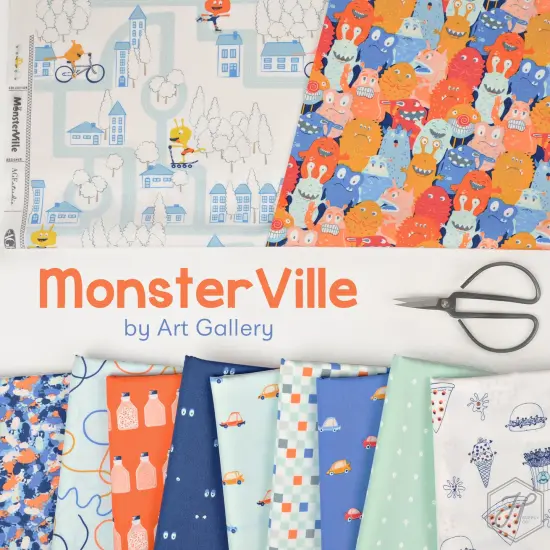 Monstrous Munchies in Cream (mvl44408) | MonsterVille | AGF Studio | Art Gallery {2}