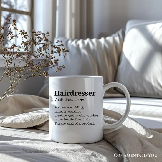 Hairdresser Definition Mug, Funny Stylist Gift {4}