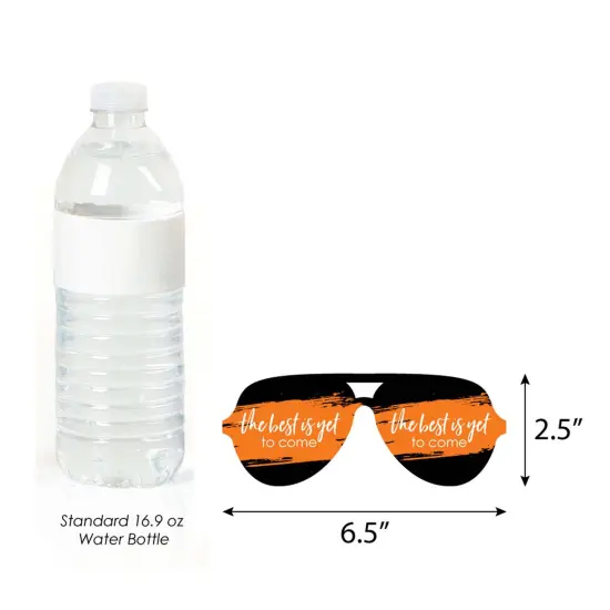 Big Dot of Happiness 2025 Orange Graduation Glasses - Paper Card Stock Party Photo Booth Props Kit - 10 Count {6}