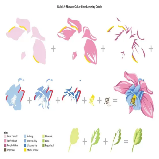 Build-A-Flower: Columbine Layering Stamp & Die Set {3}