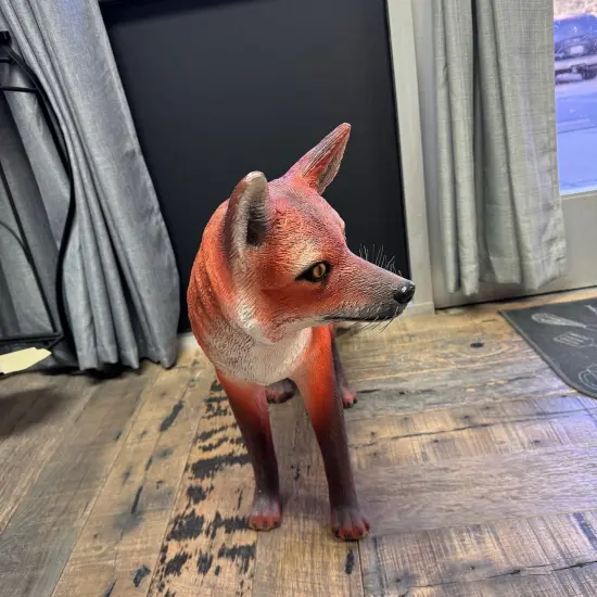 Red Fox Life Size Statue {6}