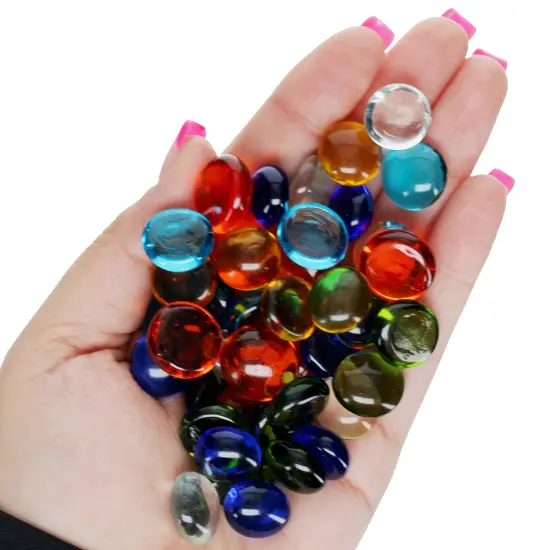 WE Games Replacement Glass Mancala Stones in Assorted Colors {4}