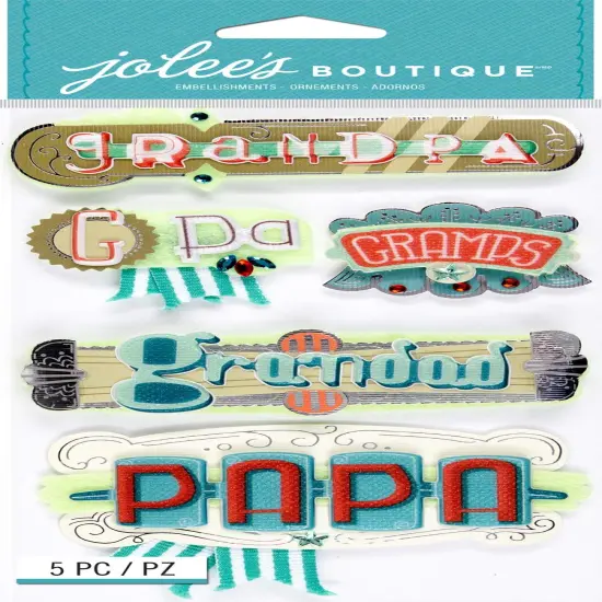 Jolee's Boutique Grandpa Words Dimensional Stickers {1}