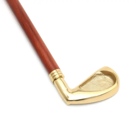 Golf Stick Metal Handle Wooden Long Shoehorn - 29" {6}