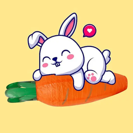 5 PCS Lanterns, Easter Carrot-shaped Paper Lanterns, Cartoon Paper Lantern, for Party, Classroom, Birthday, Home Decoration, for Easter Decoration {4}