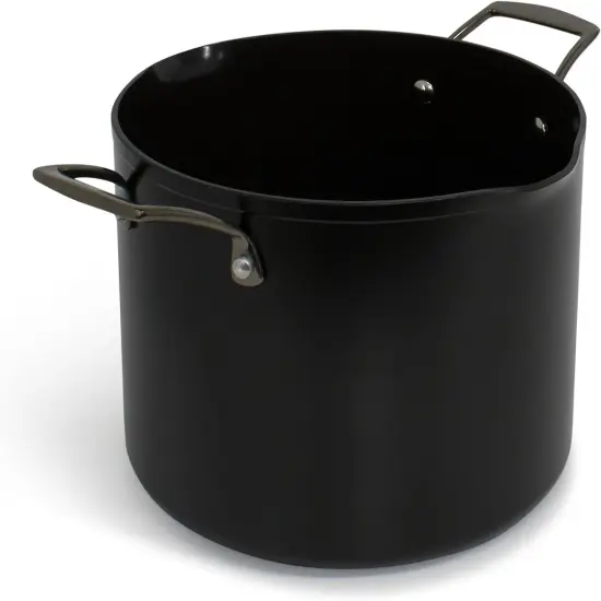 Blu. Cookware 8.5QT Stock Pot with Double Strainer Lid, Non-Toxic {3}