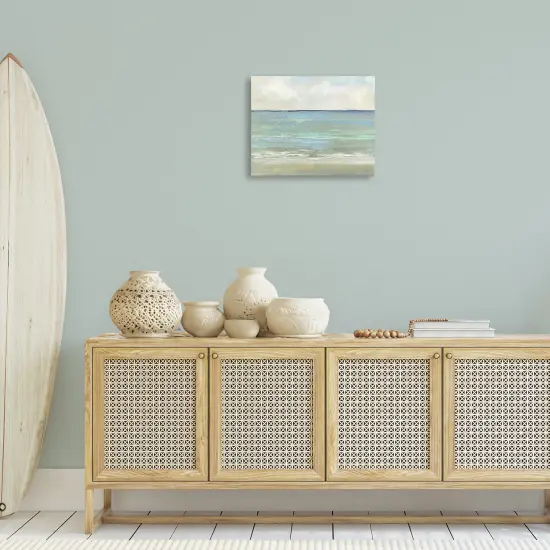 Stupell Industries Horizontal Beach Brush Strokes Canvas Wall Art Design by Sally Swatland {2}