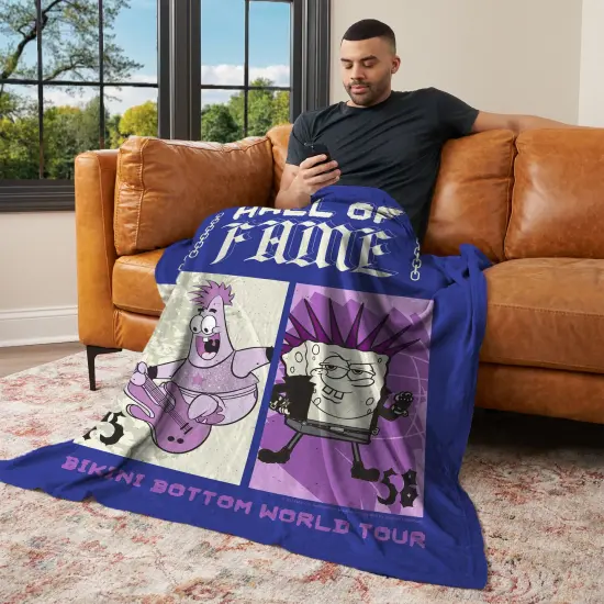 Nickelodeon Spongebob Squarepants Silk Touch Throw Blanket Bb World Tour {3}