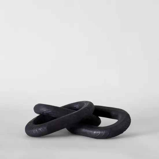 Charcoal Wood Chain, Large Link | Size: 3-link by Bloomist {4}