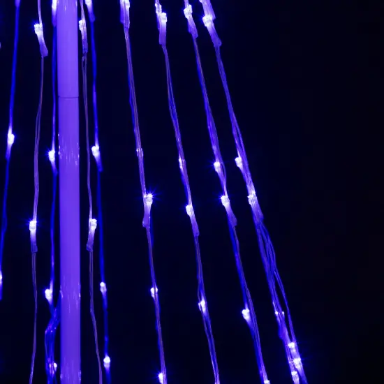 Northlight LED Lighted Christmas Cone Tree Outdoor Decoration - 9' - Blue {6}