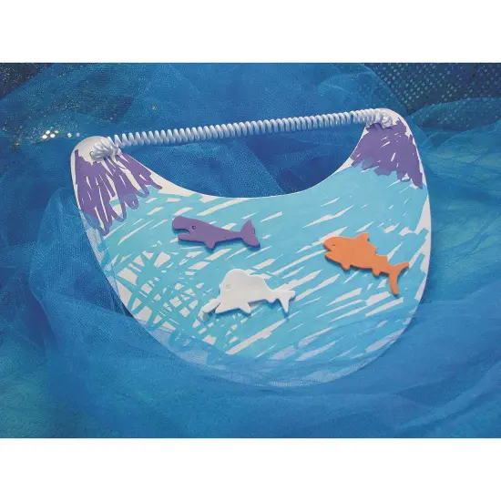 Color-Me&reg; Card Stock Visors with Elastic Coil Band (Pack of 48) {6}