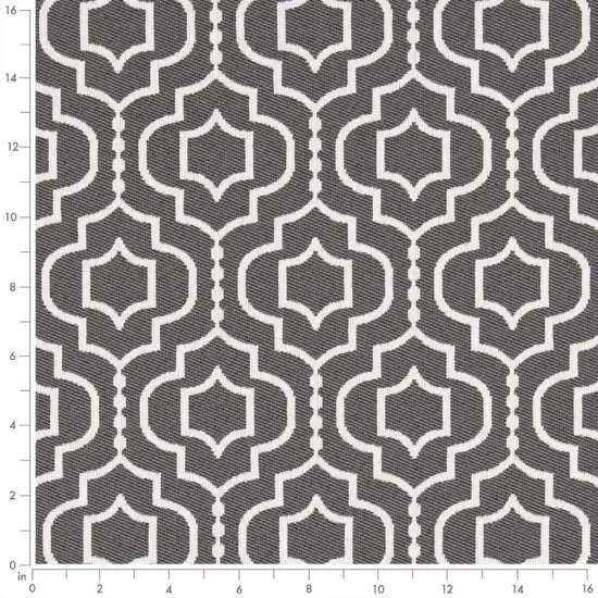 Iron - Grey & Silver Abstract & Geometric Upholstery Fabric 54 Inches" {3}