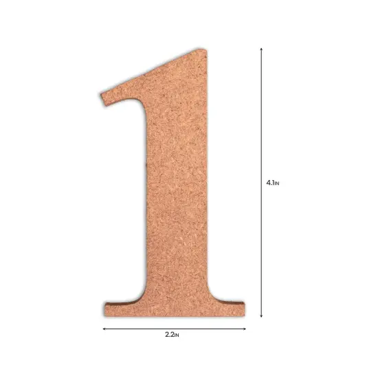 Little Birdie MDF Number 4" 1/Pkg-1 {4}