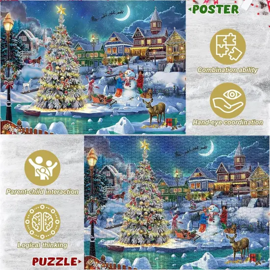 Advent Calendar Christmas 1008 Pieces Jigsaw Puzzle {2}