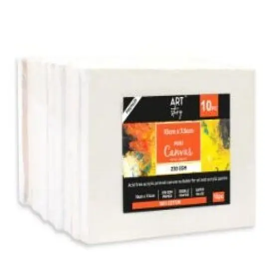 Little Birdie Wooden Mini Easel (4.5") With Canvas 10/Pkg-Canvas 10cmX7.5cm {4}