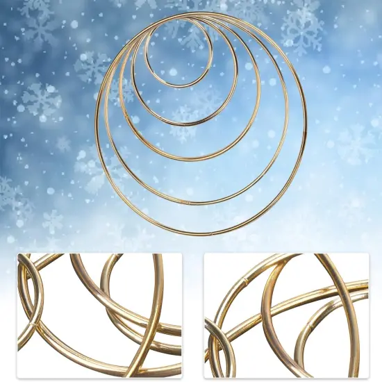 10pcs Gold Dream Catcher & Macrame Rings &ndash; 5 Sizes for Crafts & Decor(2" x2, 3" x2, 4" x2, 5" x2, 6" x2) {3}