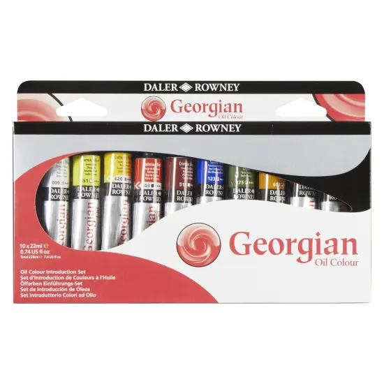 Daler-Rowney Georgian Oil Paint Introduction Set 10/Pkg-Assorted Colors {2}