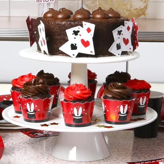 Big Dot of Happiness Magic - Birthday Party Decorations - Party Cupcake Wrappers - Set of 12 {6}