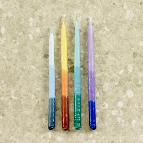 Rite Lite Premium Menorah Hanukkah Candles - 5.25" - Tricolor Multi - 45ct {4}